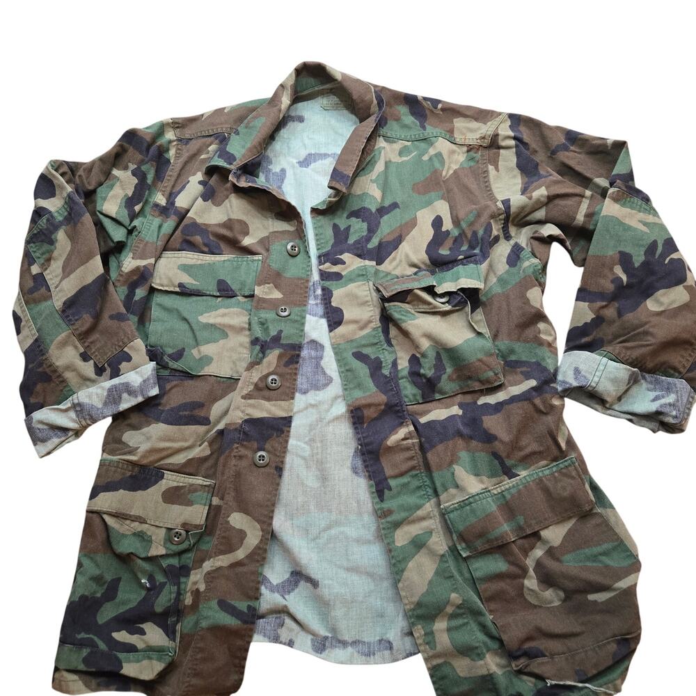 vintage U.S. Military Battle Dress Uniform (BDU) hot weather coat men's medium